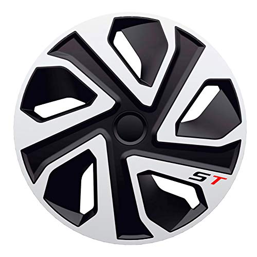 J-Tec J16551 Set Di 4 Copricerchi St 16 Pollici Argento/Nero, 40,7 Cm