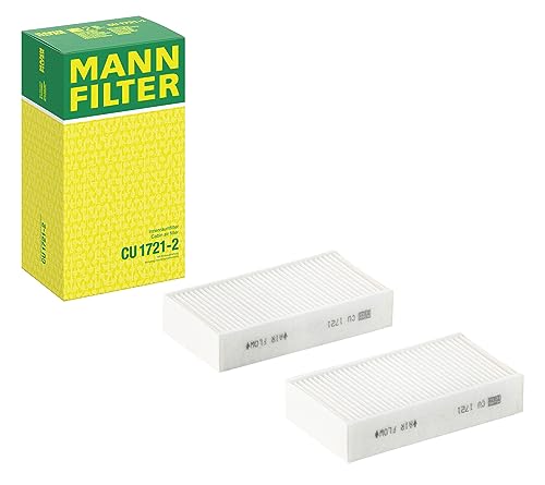 Mann-Filter Cu 1721-2 Filtro Abitacolo Set Di Filtri Abitacolo (Set Da 2) – Per Auto