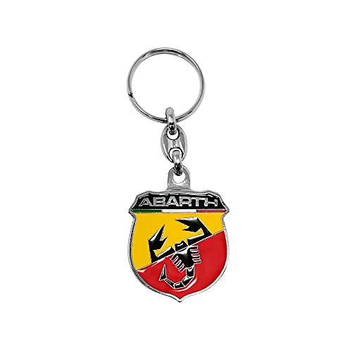 Abarth Portachiavi Scudetto Ufficiale In Metallo