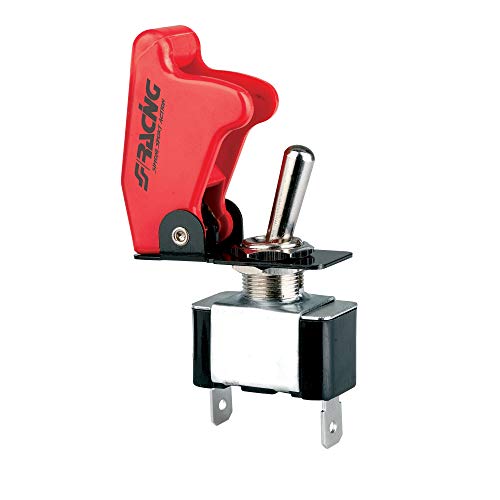 Simoni Racing Isr/1 Interruttore Universale, Interruttore A Levetta, Interruttore A Bilanciere, Starter A Due Vie, Colore Rosso