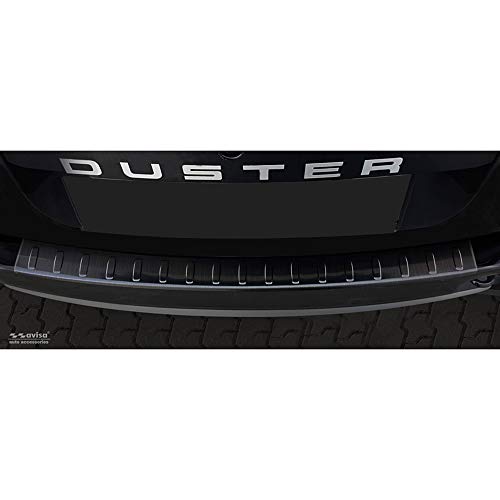 Avisa Protezione Paraurti Posteriore In Acciaio Inox Nero Compatibile Con Dacia Duster 2010-2017 'Ribs'
