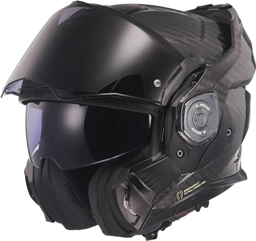 Ls2, Casco Moto Modulare Advant X Carbon Gloss Carbon, L