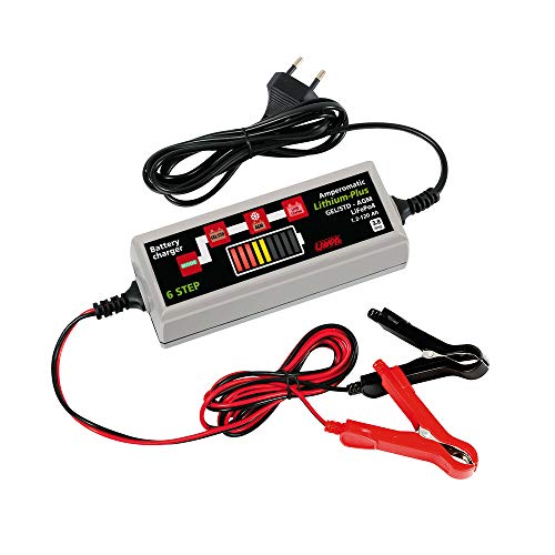Lampa 70177 Amperomatic Lithium-Plus, Caricabatteria Intelligente, 12V - 3,8A