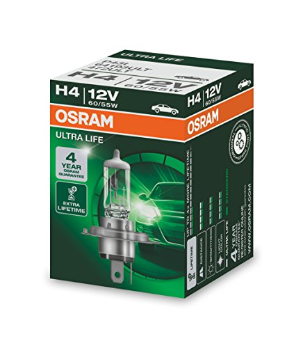 Osram Life H4 Lampada Alogena Per Proiettori 64193Ult Lunga Durata Confezione Singola