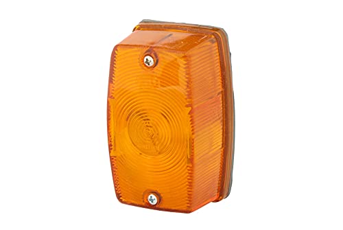 Hella 2Ba 002 324-011 Indicatore Direzione, Alogeno, 12/24V, Montaggio, Esterno/Avvitato, Colore Diffusore Luce Giallo, Spina Spina Europlug, Sx/Attac