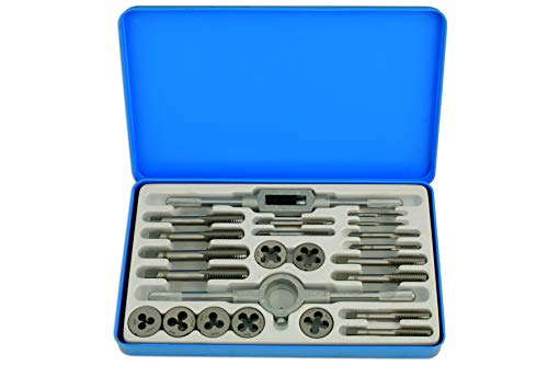 Gunson 77123 - Set Da 23 Maschi E Filiere Per Filettatura Whit Worth