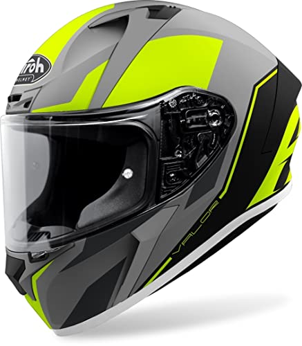 Airoh Valor Va_W31_S Casco, Unisex - Adulto, S, Giallo (Yellow Matt)