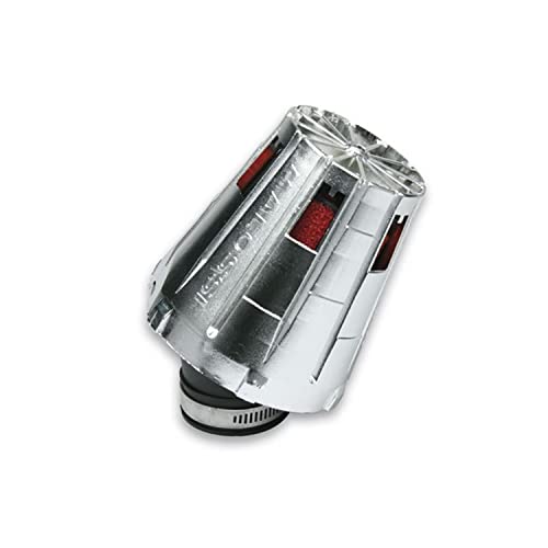 Malossi Racing Boxed - Filtro Dell'Aria 38 Mm, Cromato E Rosso