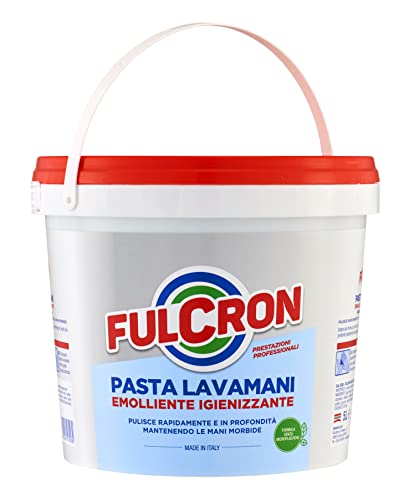 Fulcron 8208 Pasta Lavamani 5 L, Pasta Lavamani Igienizzante E Emolliente, Potere Pulente E Sgrassante, Ideale Anche Per Eliminare Lo Sporco Difficile