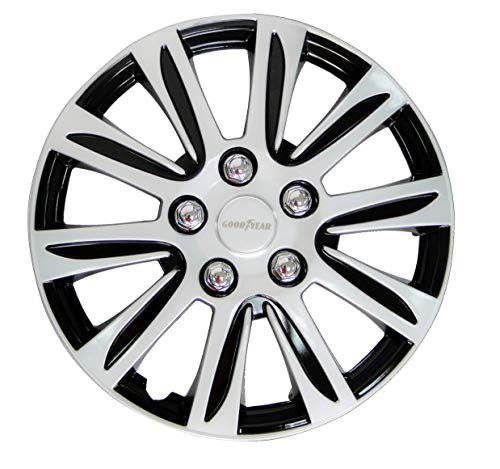 Cartrend Goodyear - Copricerchi Laredo, 16 Pollici, In Plastica Abs Di Alta Qualità, Resistente Agli Urti, Verniciatura Metallica, Verniciabile, Color