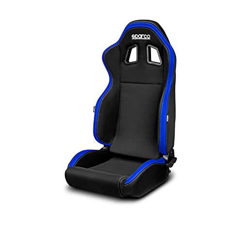 Sparco Sedile Sportivo R100 My22 Nero/Blu (Regolabile)