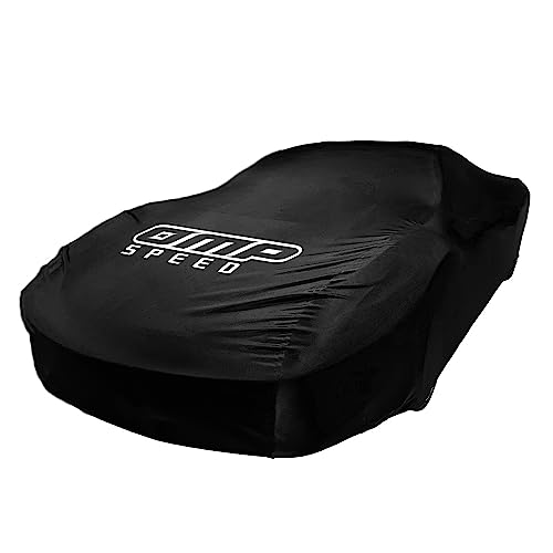 Omp Speed Telo Copriauto Elastico, Taglia M/L Nero - Telo Copertura Auto Da Interno