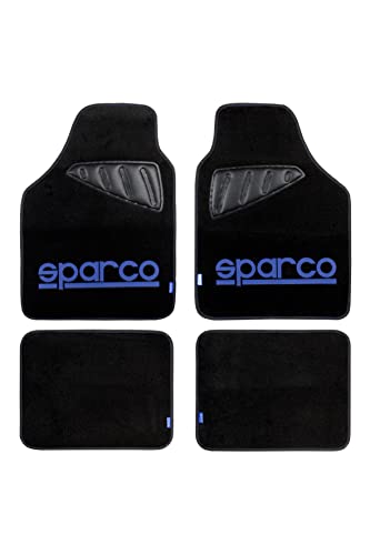 Sparco Spc1901 Set Tappeti Moquette, Spc, Blu