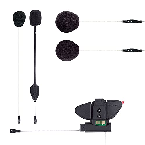 Midland Bt Pro Audio Kit Interfono Con Super Bass Sound Accessori - 2 Altoparlanti, Microfono A Filo A Braccetto, Base Di Aggancio