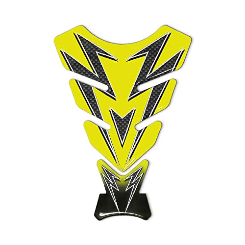 Paraserbatoio Tank Pad Adesivo 3D Per Moto Colors Giallo, 13 X 19 Cm