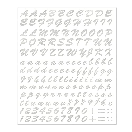 4R Quattroerre.It 1234 Kit Lettere Adesive, Argento