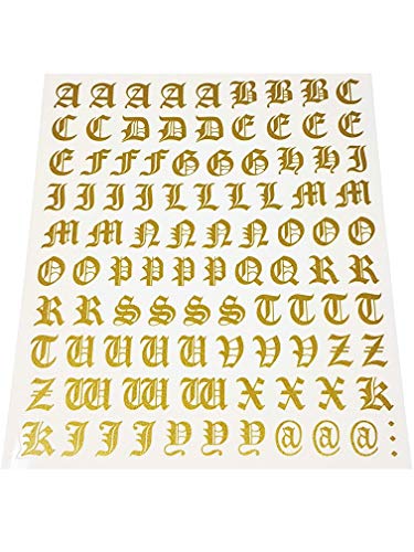 Quattroerre 1211 Kit Lettere Adesive Gothic Oro