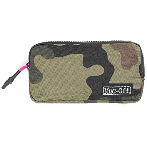 Muc-Off Essentials Case - Robusta Borsa Bici Camouflage In Poliestere 900D Con Zip - Borsa Porta Attrezzi Per Bici Ideale Per Camere D'Aria Di Ricambi