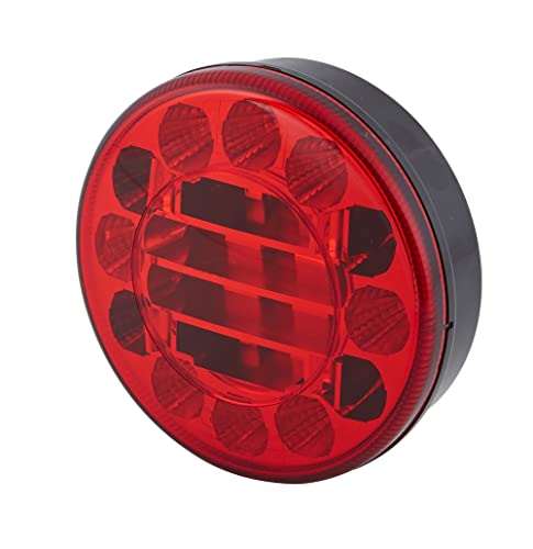 Hella Valuefit 2Sb 357 027-011 Luce Posteriore, Led, 12/24V, Montaggio, Esterno/Avvitato, Colore Diffusore Luce Rosso, Spina Estremità Del Cavo Aperta