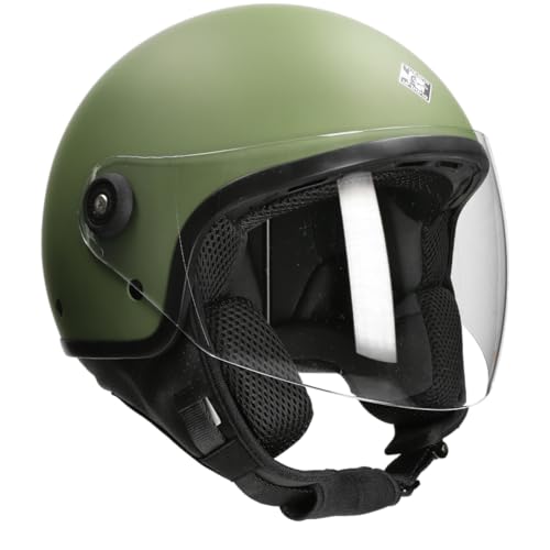 Tucano Urbano Casco Demi–Jet El'Jettin Verde Airborne Opaco Xl