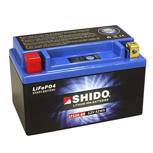 Shido Lt12A Lion-S-Bs-Batteria Agli Ioni Di Litio, Colore: Blu