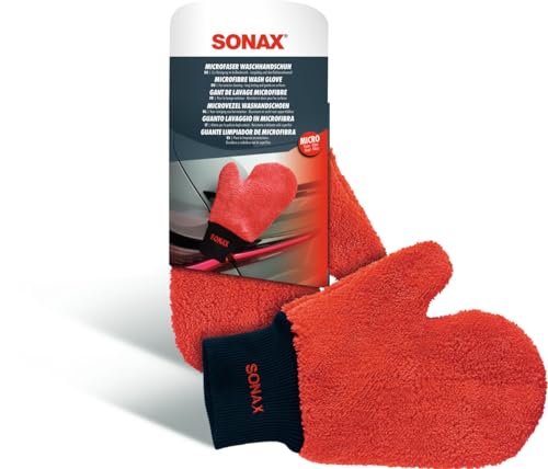 Sonax Guanto Da Lavaggio In Microfibra (1 Pezzo) Per La Pulizia Dell'Esterno Dei Veicoli, Articolo Numero 04282000
