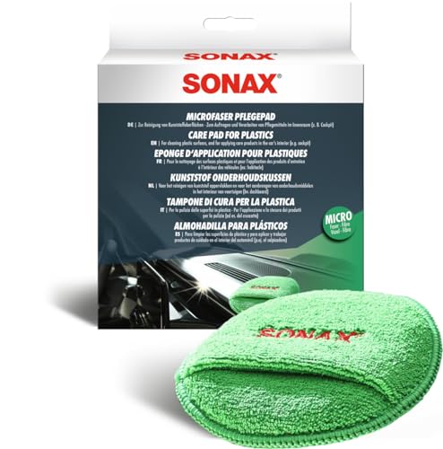 Sonax Tampone Di Cura Per La Plastica (1 Pezzo) Per L'Applicazione E La Stesura Dei Prodotti Per La Pulizia Dell'Interno Dell'Auto, Articolo Numero 04