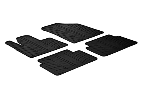 Rubber Car Mats-Set Di Tappetini In Gomma Per Citroen C5 Più Clip Di Fissaggio, Profilo A T, 4 Pezzi