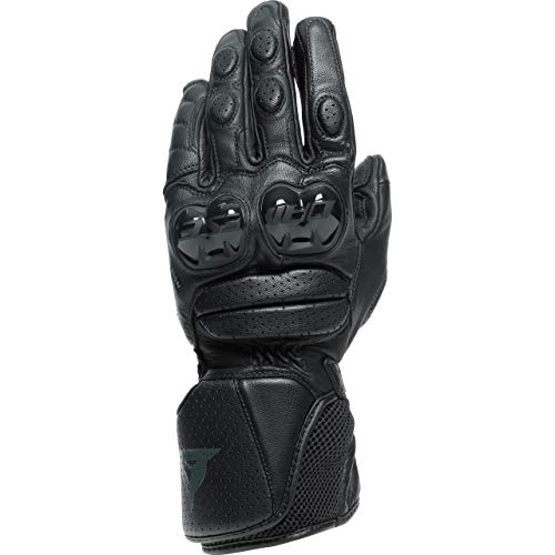 Dainese - Impeto Gloves, Guanto Moto Lungo, Guanti In Pelle, Protezioni In Tpu Sulle Nocche, Guanti Moto Da Uomo, Nero/Nero, Xl