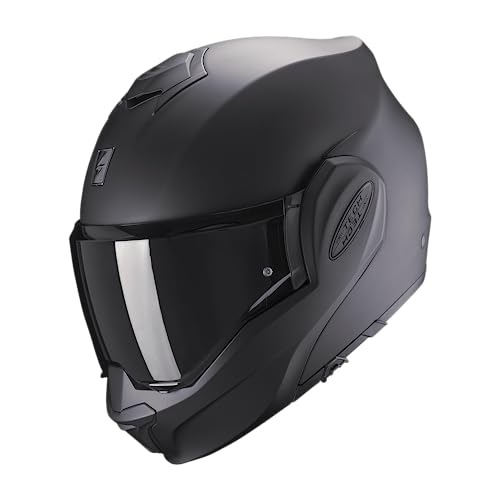 Scorpion, Exo-Tech Evo, Caschi Apribili E Modulari Per Moto, Nero Opaco, S, Unisex-Adult