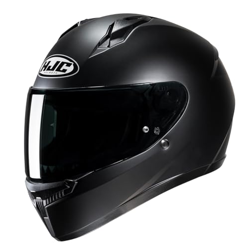 Hjc, Casco Moto Integrale C10 Solid Semi Flat Black, M