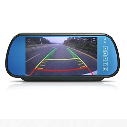 Auto 7 Pollici Monitor, Cocar 12V-24V Hd 800X400 2 Canali Rca Specchietto Retrovisore Con Telecomando In-Mirror Lcd Schermo Per Camion La Macchina Fot