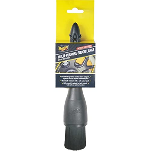 Meguiar'S X210600Eu Spazzola Multiuso, Pulizia Dell'Auto, Pinze Dei Freni, Dadi, Parti Complesse Del Motore E Delle Ruote, Larga