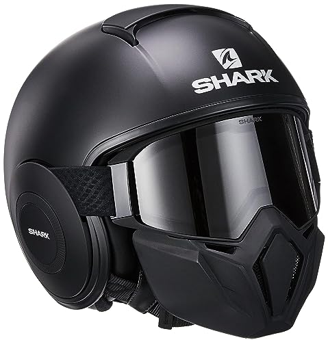 Shark Street Drak, Casco De Moto Uomo, Nero, Xs