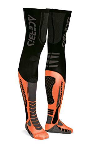 Acerbis 0021693.313.069 Calza X-Leg Pro Xxl, Nero/Arancio, Xx-Large