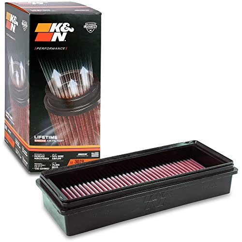 K&N 33-3028 Filtri Aria Sostitutivi Auto, Lavabile E Riutilizzabile