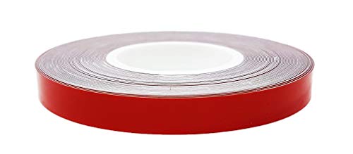 4R Quattroerre.It 10272 Wheel Stripes Rifrangenti Per Cerchi Moto, Rosso, 9 Mm X 6 Mt