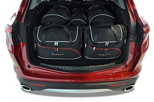 Kjust Borse Per Auto Dedicate 5 Pz Compatibile Con Alfa Romeo Stelvio I (949) 2017+