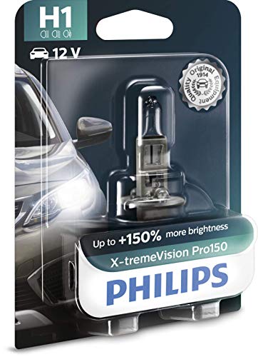 Philips X-Tremevision Pro150 H1 Lampadina Fari Auto +150%, Blister Singolo