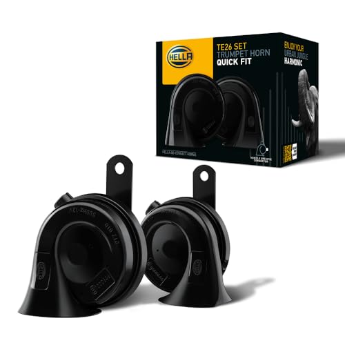 Hella Tromba,Oe-Connect Horn Te26 Set,12V,110Db(A),Gamma Frequenze Da,400Hz,Gamma Frequenze Fino A,500Hz,Tono Alto/Tono Basso,Elettrico,Quantità,2,3Fh