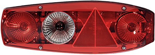Hella 2Va 341 419-021 Luce Posteriore, Caraluna Ii, Lampadine, 12V, Montaggio, Interno, Avvitato, Colore Diffusore Luce: Rosso, Cristallino, Spina: Sp