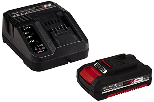 Einhell 4512040 Power-X-Change Starter Kit Caricabatteria E Batteria Da 2000 Mah Li-Ion