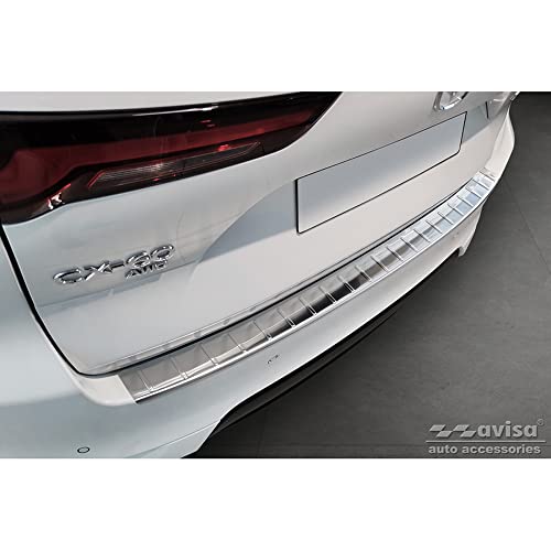 Avisa Protezione Paraurti Posteriore In Acciaio Inox Compatibile Con Mazda Cx-60 2022- 'Ribs'