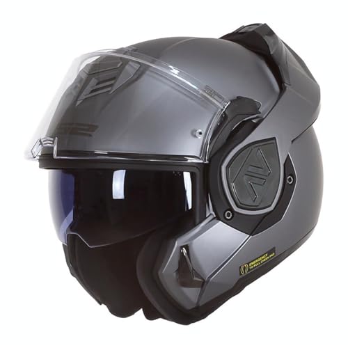 Ls2, Casco Moto Modulare Advant Solid Matt Titanium, Xl