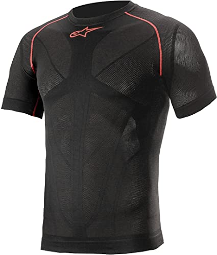 Alpinestars Ride Tech V2 Top Short Sleeve Summer (Black/Red,Xl/Xxl)