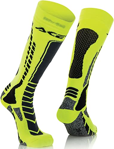 Acerbis 248718357 116 Calza Mx Pro L Xl, Nero/Giallo, L/Xl