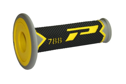 Progrip Manopole Mx 788-228 - Tripla Densità - Rosso/Giallo/Nero
