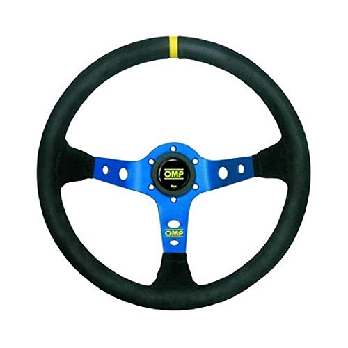 Omp Ompod/1954/Bn Coprivolante In Pelle, Colore: Nero/Blu