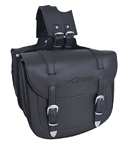 A-Pro Dirt - Coppia Borse Laterali Per Motocicletta, 15 L, Nero, 35 X 30 X 15 +7 Cm