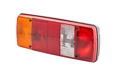 Hella 2Sk 003 567-651 Luce Posteriore, Lampadine, 12, 24V, Montaggio, Interno, Avvitato, Colore Diffusore Luce: Policromo, Rosso, Giallo, Bianco, Spin